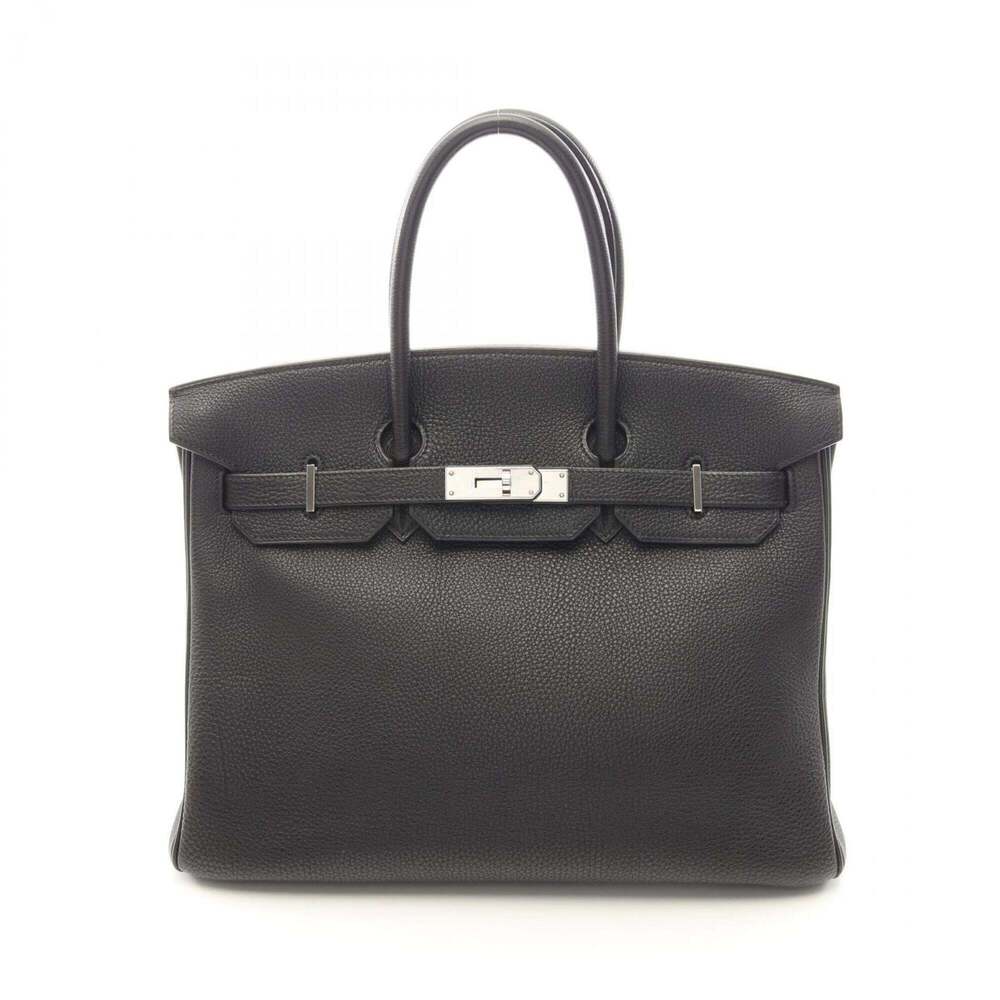 Hermes Birkin 35 Handbag, Leather, Togo Women's, Black